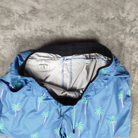 Chubbies Swim Shorts Mens Size XXL Blue Palm Trees Performance Beach Board - Picture 4 of 6
